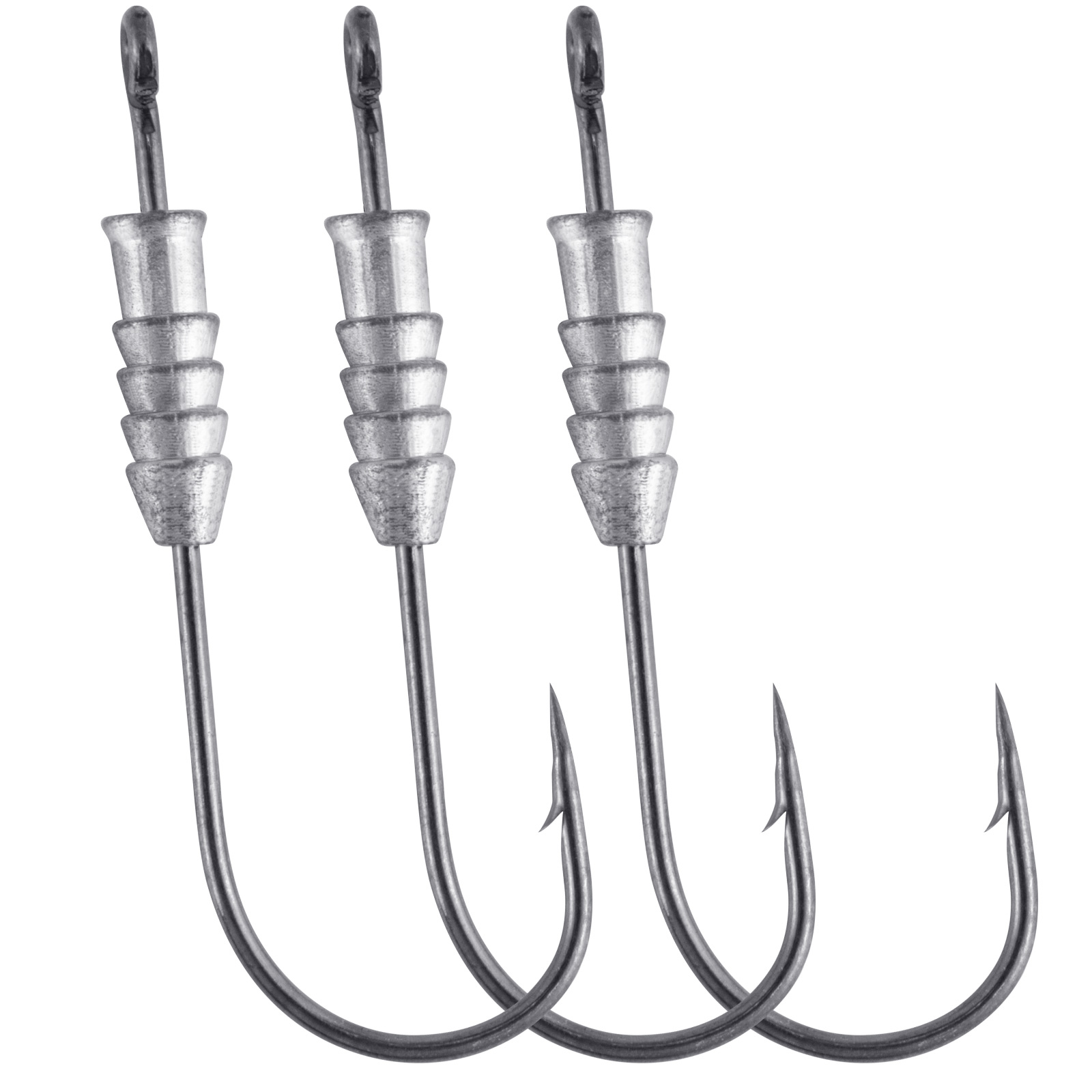 5/10pcs Fishing Weighted Worm  - Fishing Hook Offset ulasan dan harga