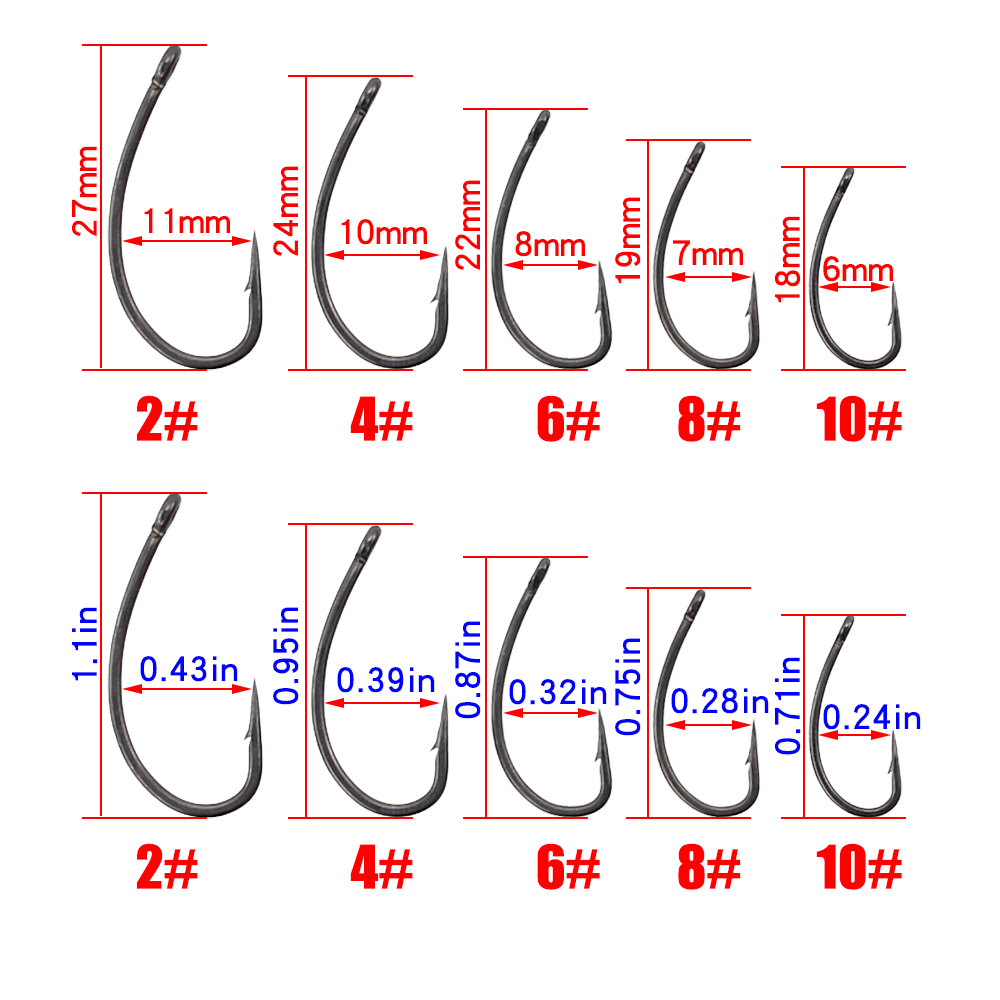 Hirisi 30x Carp Fishing Hooks  - Fishing Hook Offset ulasan dan harga