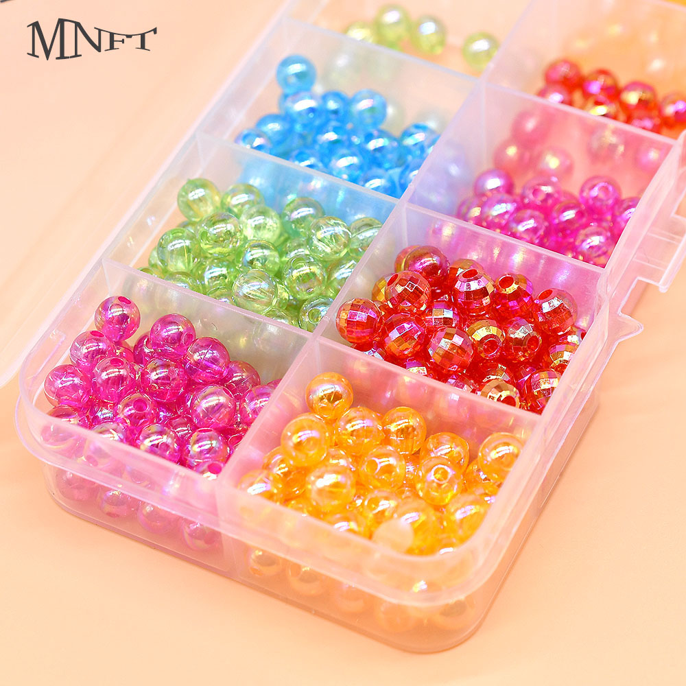 MNFT Mix 5 Colors Round Beads  - Fishing Hook Size ulasan dan harga