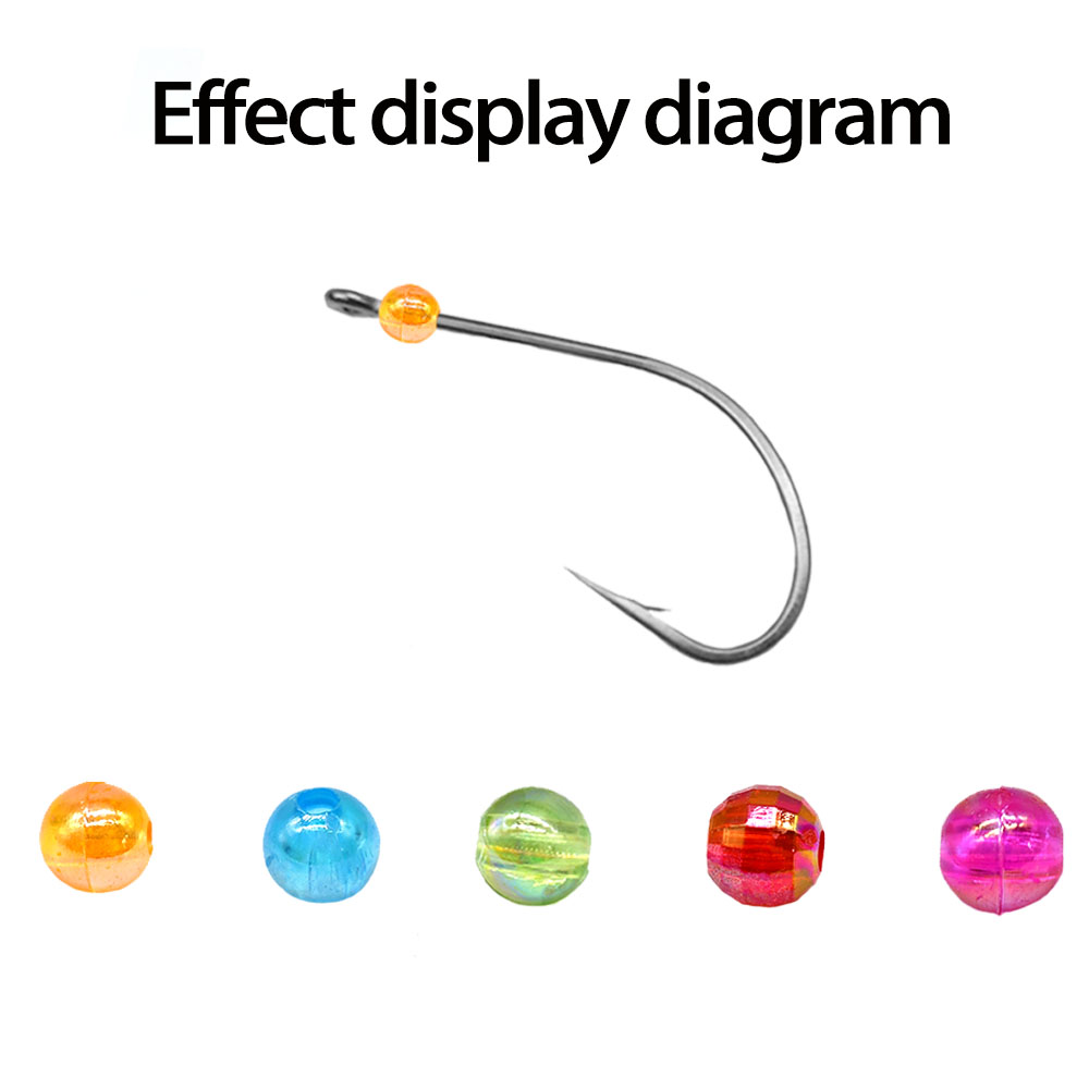 MNFT Mix 5 Colors Round Beads  - Fishing Hook Size ulasan dan harga