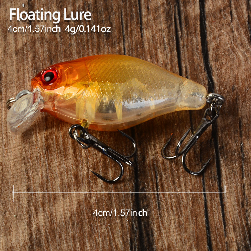 5pcs Floating Crankbaits Bait  - Fishing Hook Treble ulasan dan harga