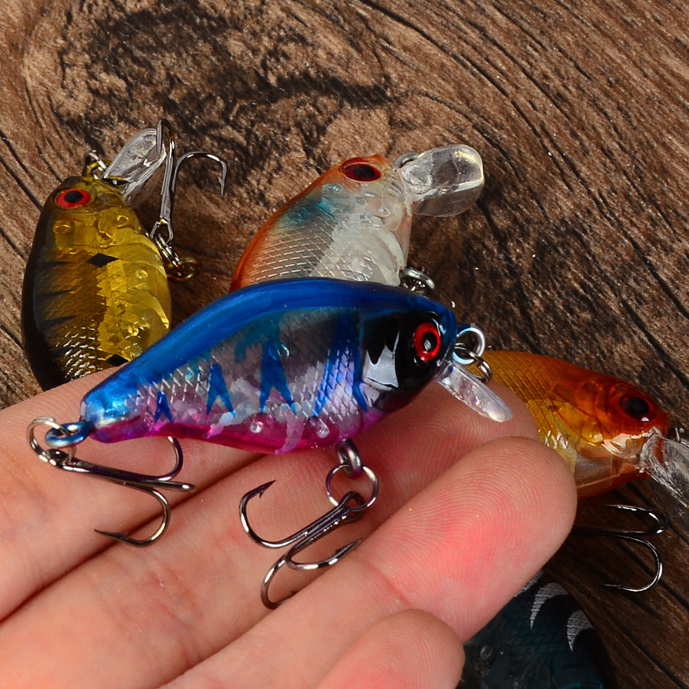 5pcs Floating Crankbaits Bait  - Fishing Hook Treble ulasan dan harga