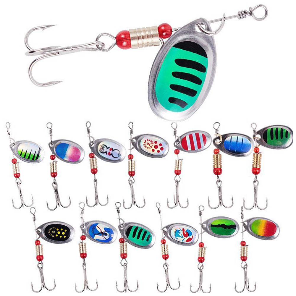 30pcs Metal Spoon Spinner Fish - Fishing Hook Treble ulasan dan harga